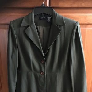 Hillard & Hanson dark green blazer